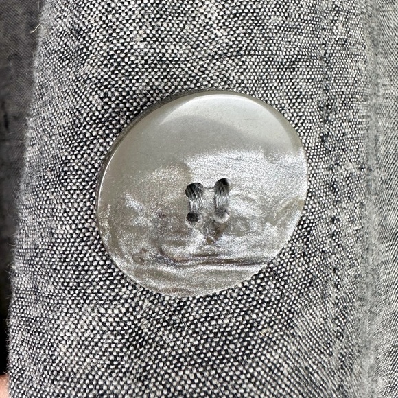 Norm Thompson Vintage Gray Linen-Blend Jacket - Picture 11 of 11